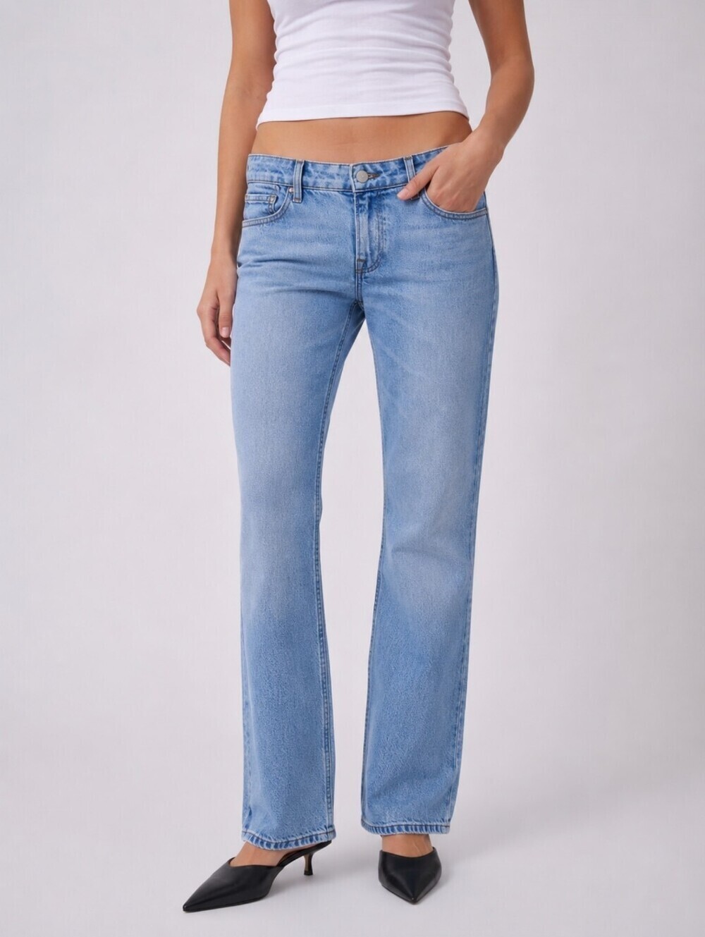 Frame The Low Boot Jeans Light Wash Low Rise 90s Y2K Denim 27